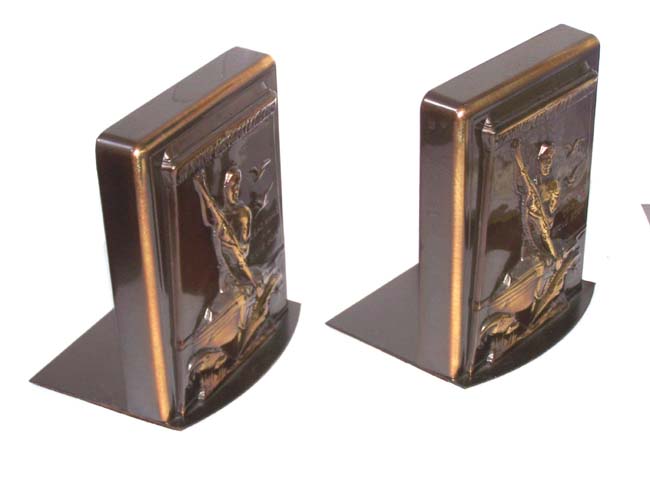 A Pair of MINT CONDITION New Bedford Whaling Monument Bookends circa 1960 — image 2